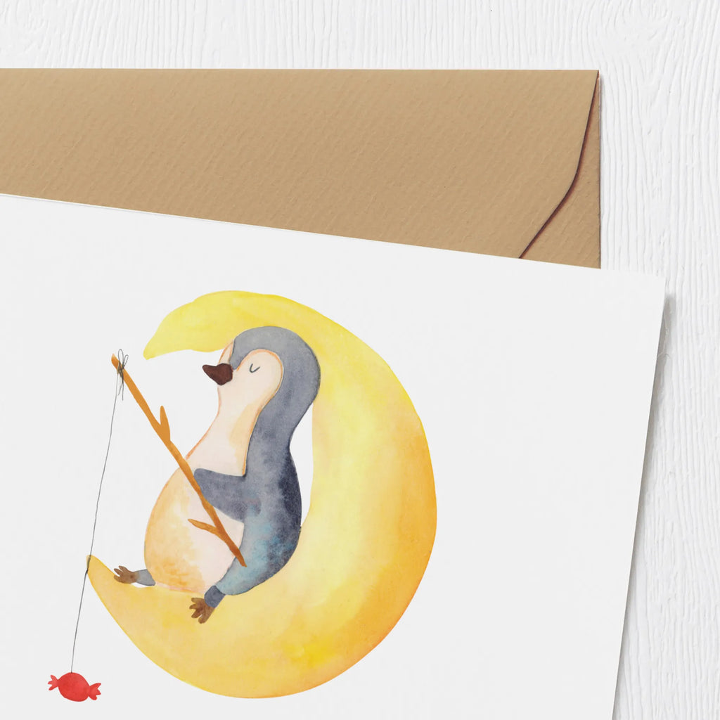 Personalisierte Deluxe Karte Pinguin Mond Personalisierte Grußkarte, Personalisiertere Klappkarte, Personalisierte Einladungskarte, Personalisierte Glückwunschkarte, Personalisierte Hochzeitskarte, Personalisierte Geburtstagskarte, Grußkarte mit Namen, Grußkarte selber drucken, Grußkarte selbst gestalten, Grußkarte mit persönlichen Nachrichten, Grußkarte als Geldgeschenk, Grußkarten personalisiert, Personalisierte Karte, Pinguin, Pinguine, Spruch, schlafen, Nachtruhe, Einschlafen, Schlafzimmer, Schlafstörungen, Gästezimmer