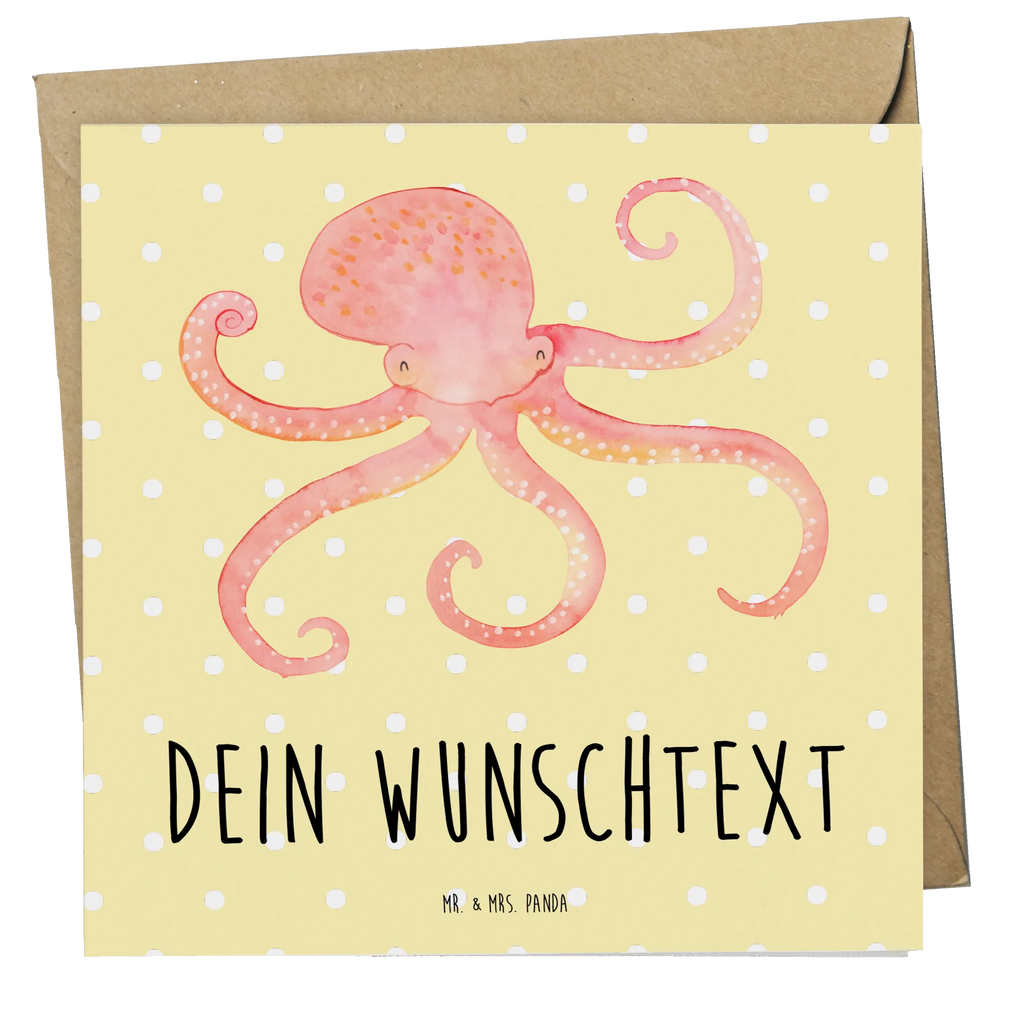 Personalisierte Deluxe Karte Tintenfisch Personalisierte Grußkarte, Personalisiertere Klappkarte, Personalisierte Einladungskarte, Personalisierte Glückwunschkarte, Personalisierte Hochzeitskarte, Personalisierte Geburtstagskarte, Grußkarte mit Namen, Grußkarte selber drucken, Grußkarte selbst gestalten, Grußkarte mit persönlichen Nachrichten, Grußkarte als Geldgeschenk, Grußkarten personalisiert, Personalisierte Karte, Tiermotive, Gute Laune, lustige Sprüche, Tiere, Meer, Meerestier, Krake, Tintenfisch, Arme, Wasser, Ozean