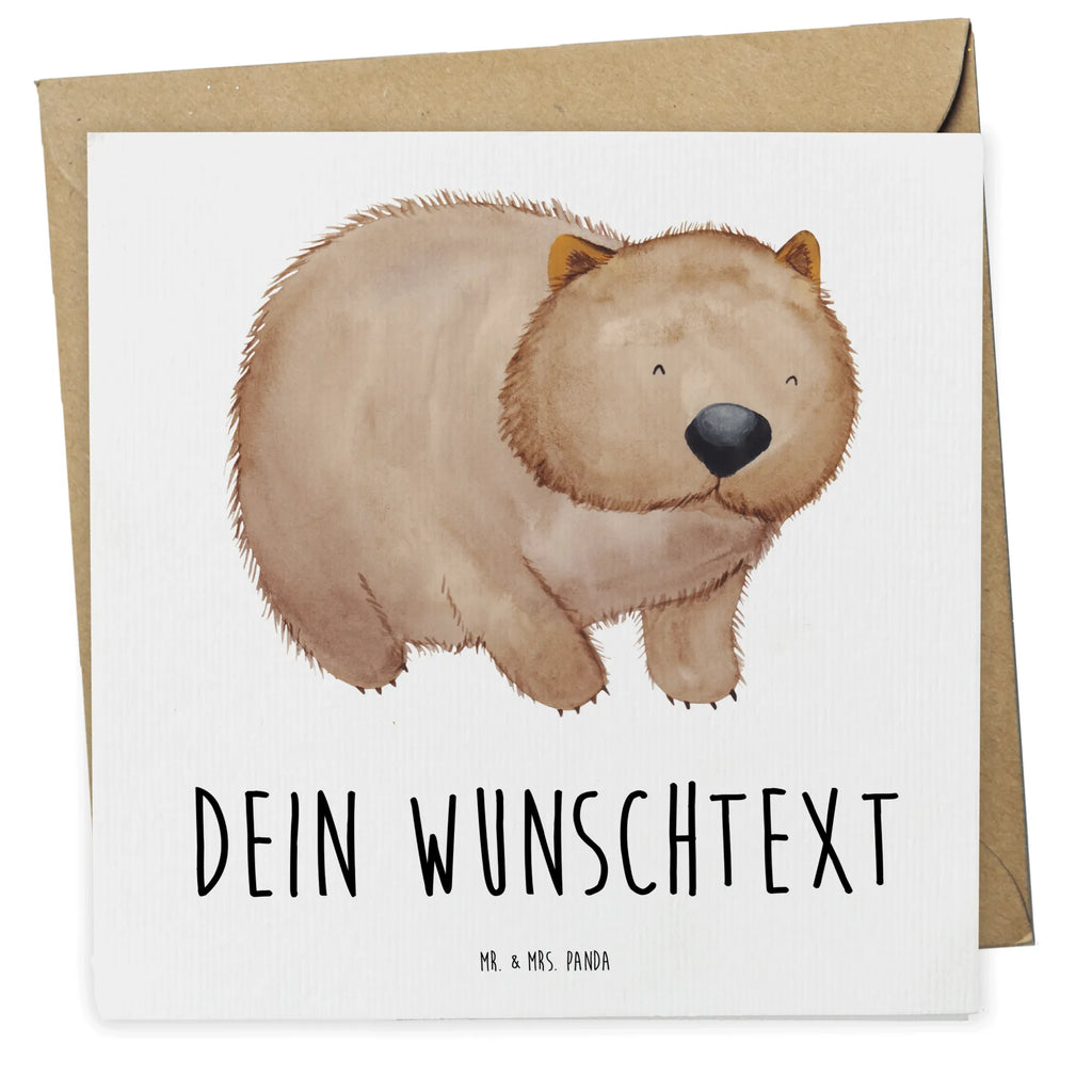 Personalisierte Deluxe Karte Wombat Personalisierte Grußkarte, Personalisiertere Klappkarte, Personalisierte Einladungskarte, Personalisierte Glückwunschkarte, Personalisierte Hochzeitskarte, Personalisierte Geburtstagskarte, Grußkarte mit Namen, Grußkarte selber drucken, Grußkarte selbst gestalten, Grußkarte mit persönlichen Nachrichten, Grußkarte als Geldgeschenk, Grußkarten personalisiert, Personalisierte Karte, Tiermotive, Gute Laune, lustige Sprüche, Tiere, Wombat, Das Leben ist schön, Motivation, Spruch, Australien