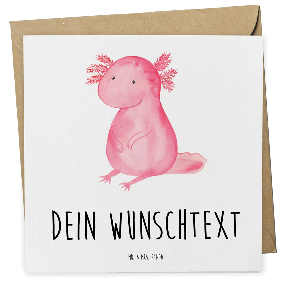 Personalisierte Deluxe Karte Axolotl null Personalisierte Grußkarte, Personalisiertere Klappkarte, Personalisierte Einladungskarte, Personalisierte Glückwunschkarte, Personalisierte Hochzeitskarte, Personalisierte Geburtstagskarte, Grußkarte mit Namen, Grußkarte selber drucken, Grußkarte selbst gestalten, Grußkarte mit persönlichen Nachrichten, Grußkarte als Geldgeschenk, Grußkarten personalisiert, Personalisierte Karte, Axolotl, Molch, Axolot, vergnügt, fröhlich, zufrieden, Lebensstil, Weisheit, Lebensweisheit, Liebe, Freundin