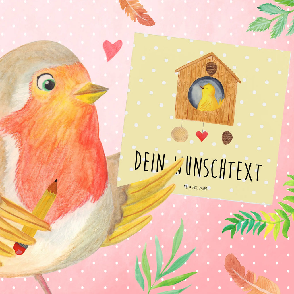 Personalisierte Deluxe Karte Vogel Haus Personalisierte Grußkarte, Personalisiertere Klappkarte, Personalisierte Einladungskarte, Personalisierte Glückwunschkarte, Personalisierte Hochzeitskarte, Personalisierte Geburtstagskarte, Grußkarte mit Namen, Grußkarte selber drucken, Grußkarte selbst gestalten, Grußkarte mit persönlichen Nachrichten, Grußkarte als Geldgeschenk, Grußkarten personalisiert, Personalisierte Karte, Tiermotive, Gute Laune, lustige Sprüche, Tiere, Vogel, Vögel, Vogelhaus, Vogelhäuschen, Home sweet home, Zuhause, Nest, Eigenheim, Familie, Wohnung, Haus, unser Haus, Lieblingsort, Castle