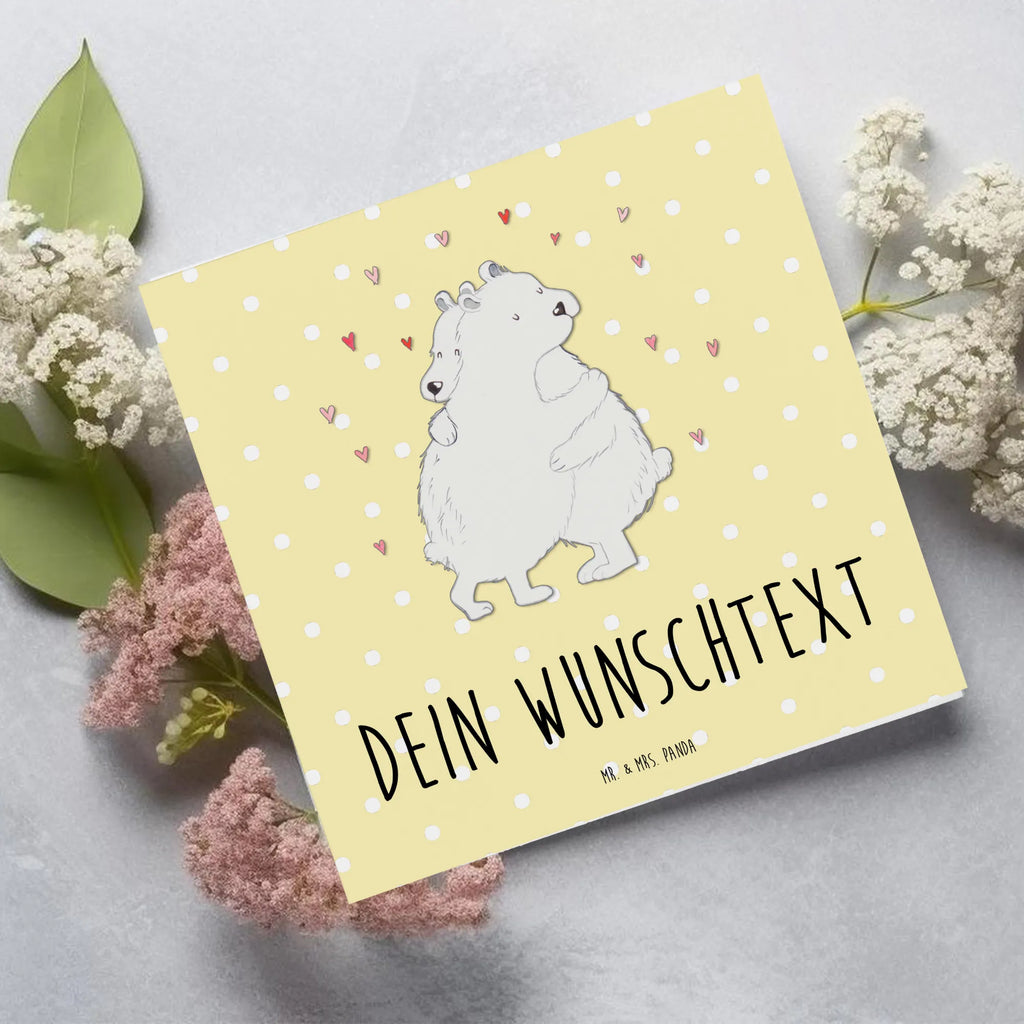 Personalisierte Deluxe Karte Eisbär Umarmen Personalisierte Grußkarte, Personalisiertere Klappkarte, Personalisierte Einladungskarte, Personalisierte Glückwunschkarte, Personalisierte Hochzeitskarte, Personalisierte Geburtstagskarte, Grußkarte mit Namen, Grußkarte selber drucken, Grußkarte selbst gestalten, Grußkarte mit persönlichen Nachrichten, Grußkarte als Geldgeschenk, Grußkarten personalisiert, Personalisierte Karte, Tiermotive, Gute Laune, lustige Sprüche, Tiere