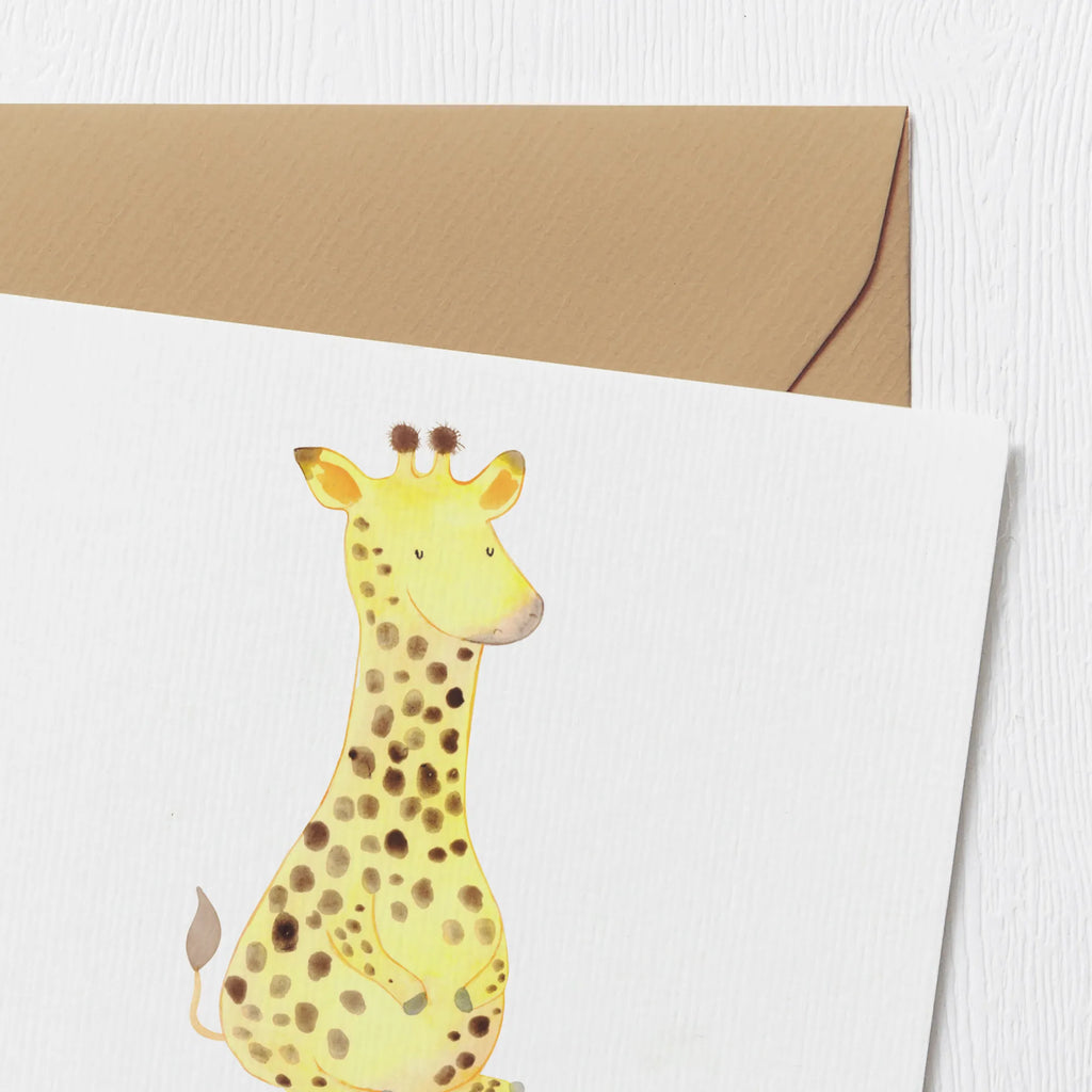 Personalisierte Deluxe Karte Giraffe Zufrieden Personalisierte Grußkarte, Personalisiertere Klappkarte, Personalisierte Einladungskarte, Personalisierte Glückwunschkarte, Personalisierte Hochzeitskarte, Personalisierte Geburtstagskarte, Grußkarte mit Namen, Grußkarte selber drucken, Grußkarte selbst gestalten, Grußkarte mit persönlichen Nachrichten, Grußkarte als Geldgeschenk, Grußkarten personalisiert, Personalisierte Karte, Afrika, Wildtiere, Giraffe, Zufrieden, Glück, Abenteuer