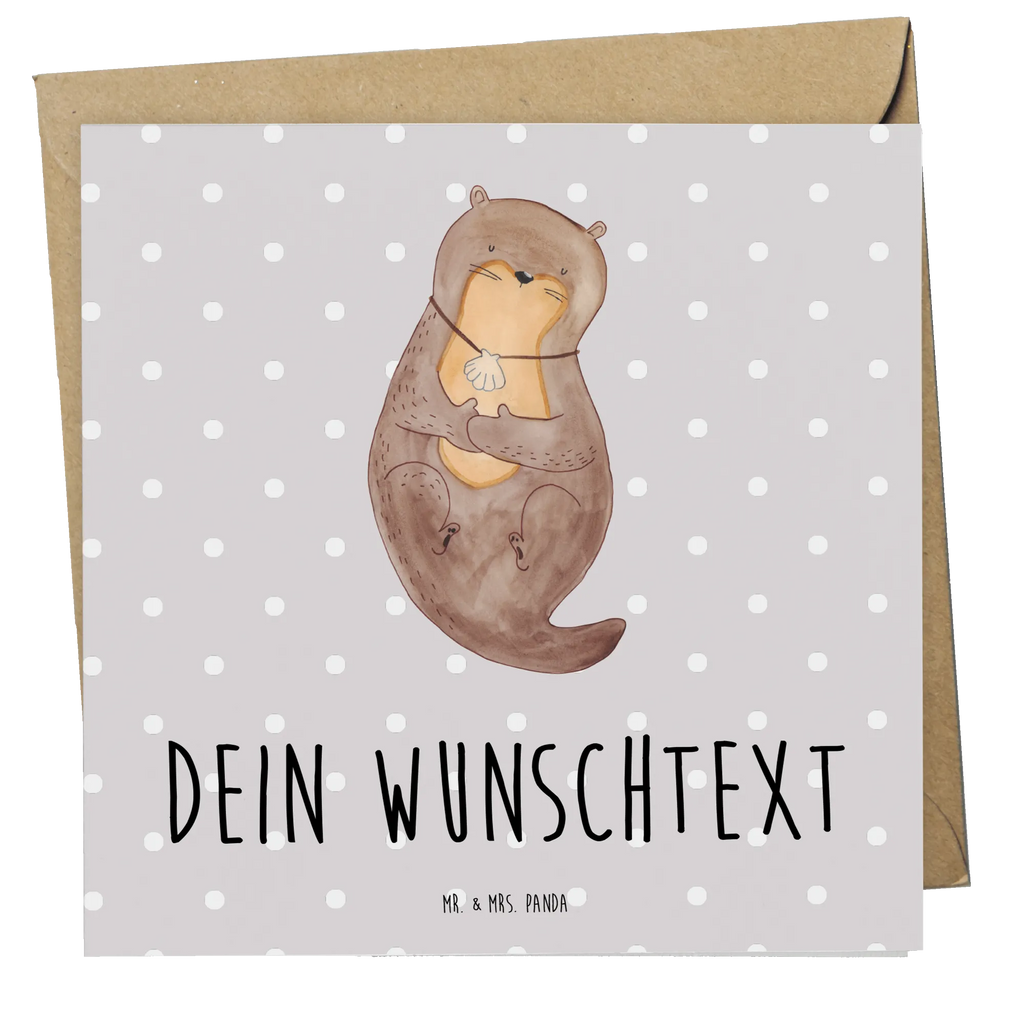 Personalisierte Deluxe Karte Otter Muschel Personalisierte Grußkarte, Personalisiertere Klappkarte, Personalisierte Einladungskarte, Personalisierte Glückwunschkarte, Personalisierte Hochzeitskarte, Personalisierte Geburtstagskarte, Grußkarte mit Namen, Grußkarte selber drucken, Grußkarte selbst gestalten, Grußkarte mit persönlichen Nachrichten, Grußkarte als Geldgeschenk, Grußkarten personalisiert, Personalisierte Karte, Otter, Fischotter, Seeotter, Otterliebe, grübeln, träumen, Motivation, Tagträumen, Büro