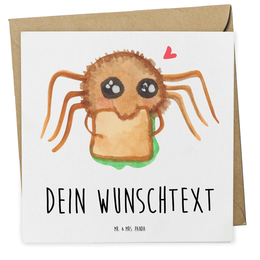 Personalisierte Deluxe Karte Spinne Agathe Sandwich Personalisierte Grußkarte, Personalisiertere Klappkarte, Personalisierte Einladungskarte, Personalisierte Glückwunschkarte, Personalisierte Hochzeitskarte, Personalisierte Geburtstagskarte, Grußkarte mit Namen, Grußkarte selber drucken, Grußkarte selbst gestalten, Grußkarte mit persönlichen Nachrichten, Grußkarte als Geldgeschenk, Grußkarten personalisiert, Personalisierte Karte, Spinne Agathe, Spinne, Agathe, Videos, Merchandise, Glück, Mut, Hungrig, Verfressen, Lebensfreude, Alles wird gut, Hunger