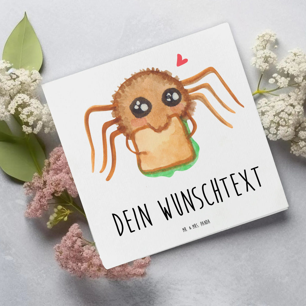 Personalisierte Deluxe Karte Spinne Agathe Sandwich Personalisierte Grußkarte, Personalisiertere Klappkarte, Personalisierte Einladungskarte, Personalisierte Glückwunschkarte, Personalisierte Hochzeitskarte, Personalisierte Geburtstagskarte, Grußkarte mit Namen, Grußkarte selber drucken, Grußkarte selbst gestalten, Grußkarte mit persönlichen Nachrichten, Grußkarte als Geldgeschenk, Grußkarten personalisiert, Personalisierte Karte, Spinne Agathe, Spinne, Agathe, Videos, Merchandise, Glück, Mut, Hungrig, Verfressen, Lebensfreude, Alles wird gut, Hunger