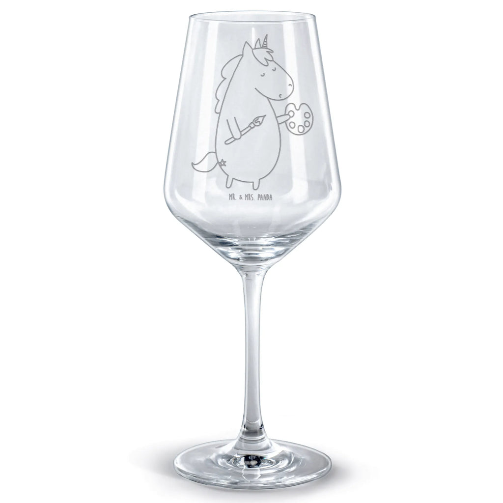 Rotwein Glas Einhorn Künstler Rotweinglas, Weinglas, Rotwein Glas, Weinglas mit Gravur, Geschenk für Weinliebhaber, Spülmaschinenfeste Weingläser, Hochwertige Weinaccessoires, Einhorn, Einhörner, Einhorn Deko, Unicorn, Englisch, Künstler, Artist, Malen, Zeichnen, Welt, Farbe, Stift, Pinsel, Geschenk, Maler