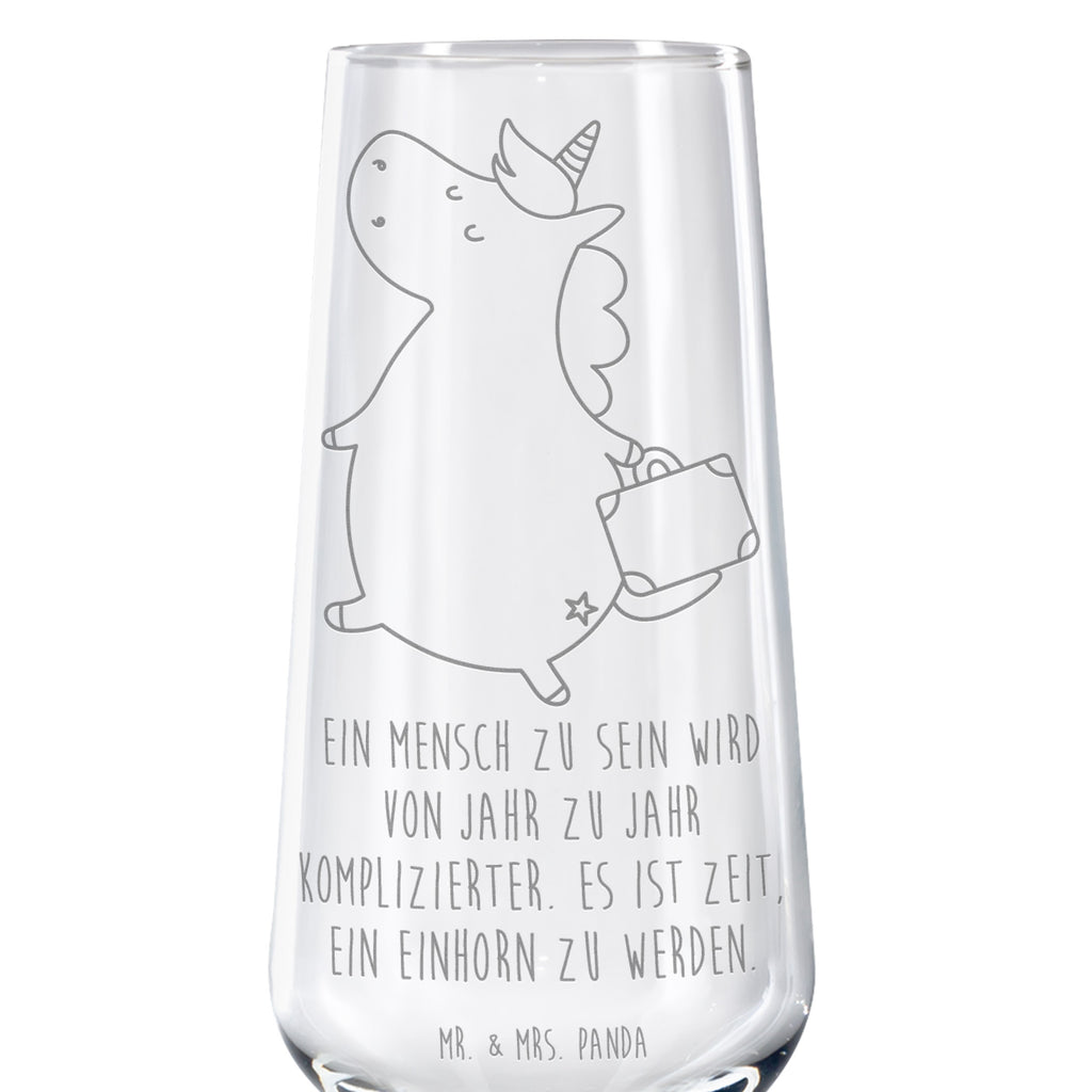 Sektglas Einhorn Koffer Sektglas, Sektglas mit Gravur, Spülmaschinenfeste Sektgläser, Einhorn, Einhörner, Einhorn Deko, Pegasus, Unicorn, unicorn, Koffer, Verreisen, Reise, Gepäck, Abenteuer, Erwachsen, Kind, albern, Spaß, lustig, witzig