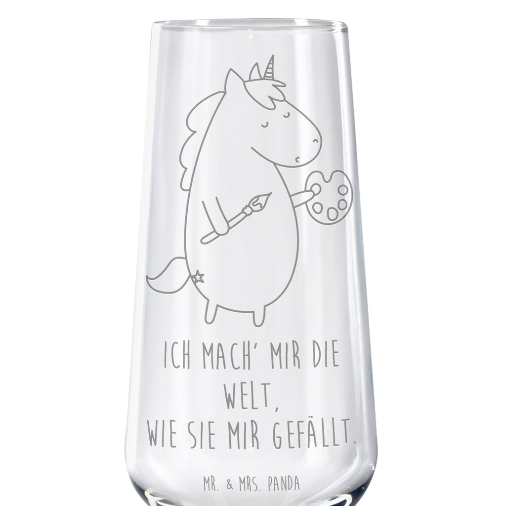 Sektglas Einhorn Künstler Sektglas, Sektglas mit Gravur, Spülmaschinenfeste Sektgläser, Einhorn, Einhörner, Einhorn Deko, Pegasus, Unicorn, Englisch, Künstler, Artist, Malen, Zeichnen, Welt, Farbe, Stift, Pinsel, Geschenk, Maler