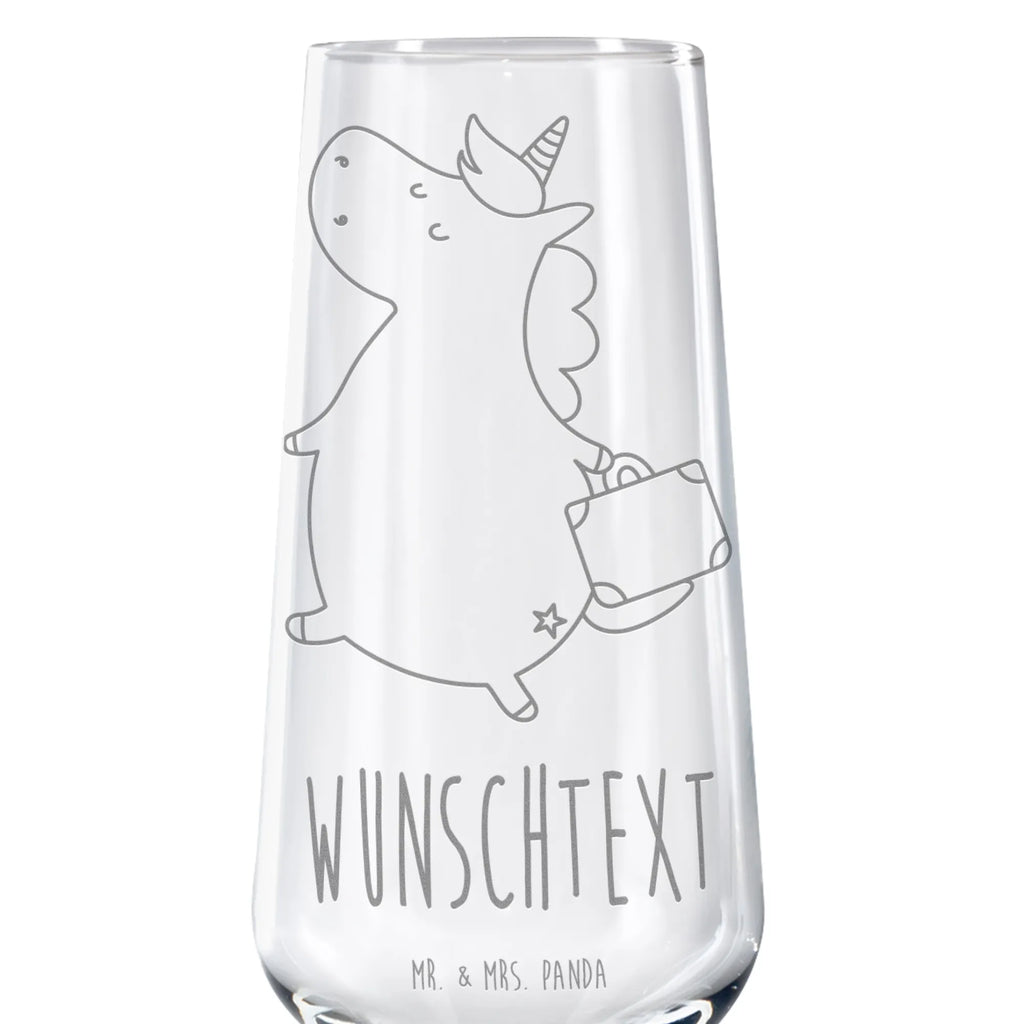 Personalisiertes Sektglas Einhorn Koffer Sektglas, Sektglas mit Gravur, Spülmaschinenfeste Sektgläser, Einhorn, Einhörner, Einhorn Deko, Pegasus, Unicorn, unicorn, Koffer, Verreisen, Reise, Gepäck, Abenteuer, Erwachsen, Kind, albern, Spaß, lustig, witzig