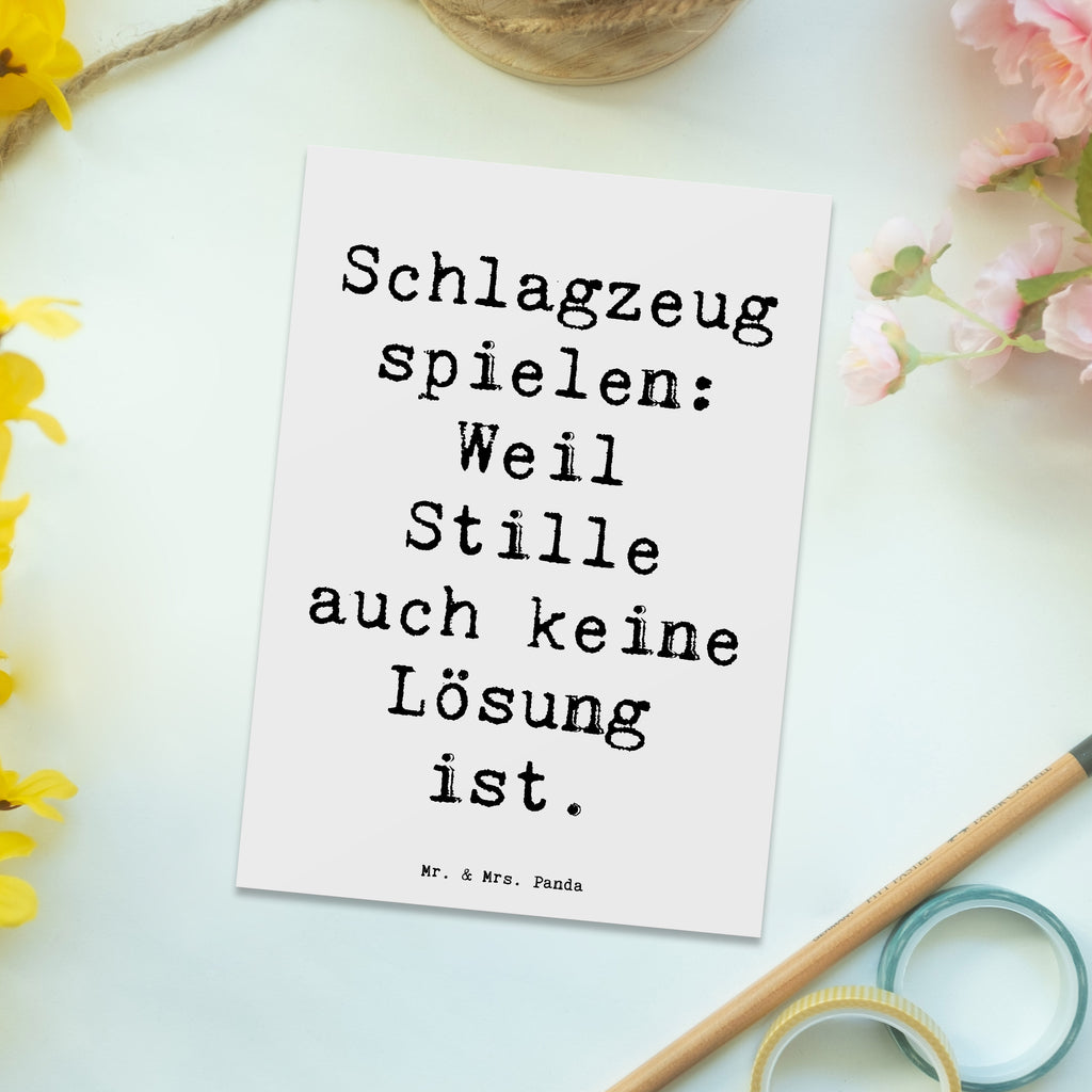 Postkarte Spruch Schlagzeug Magie Postkarte, Karte, Geschenkkarte, Grußkarte, Einladung, Ansichtskarte, Geburtstagskarte, Einladungskarte, Dankeskarte, Ansichtskarten, Einladung Geburtstag, Einladungskarten Geburtstag, Instrumente, Geschenke Musiker, Musikliebhaber