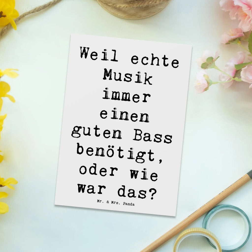 Postkarte Bass und Schlagzeug Spruch Postkarte, Karte, Geschenkkarte, Grußkarte, Einladung, Ansichtskarte, Geburtstagskarte, Einladungskarte, Dankeskarte, Ansichtskarten, Einladung Geburtstag, Einladungskarten Geburtstag, Instrumente, Geschenke Musiker, Musikliebhaber