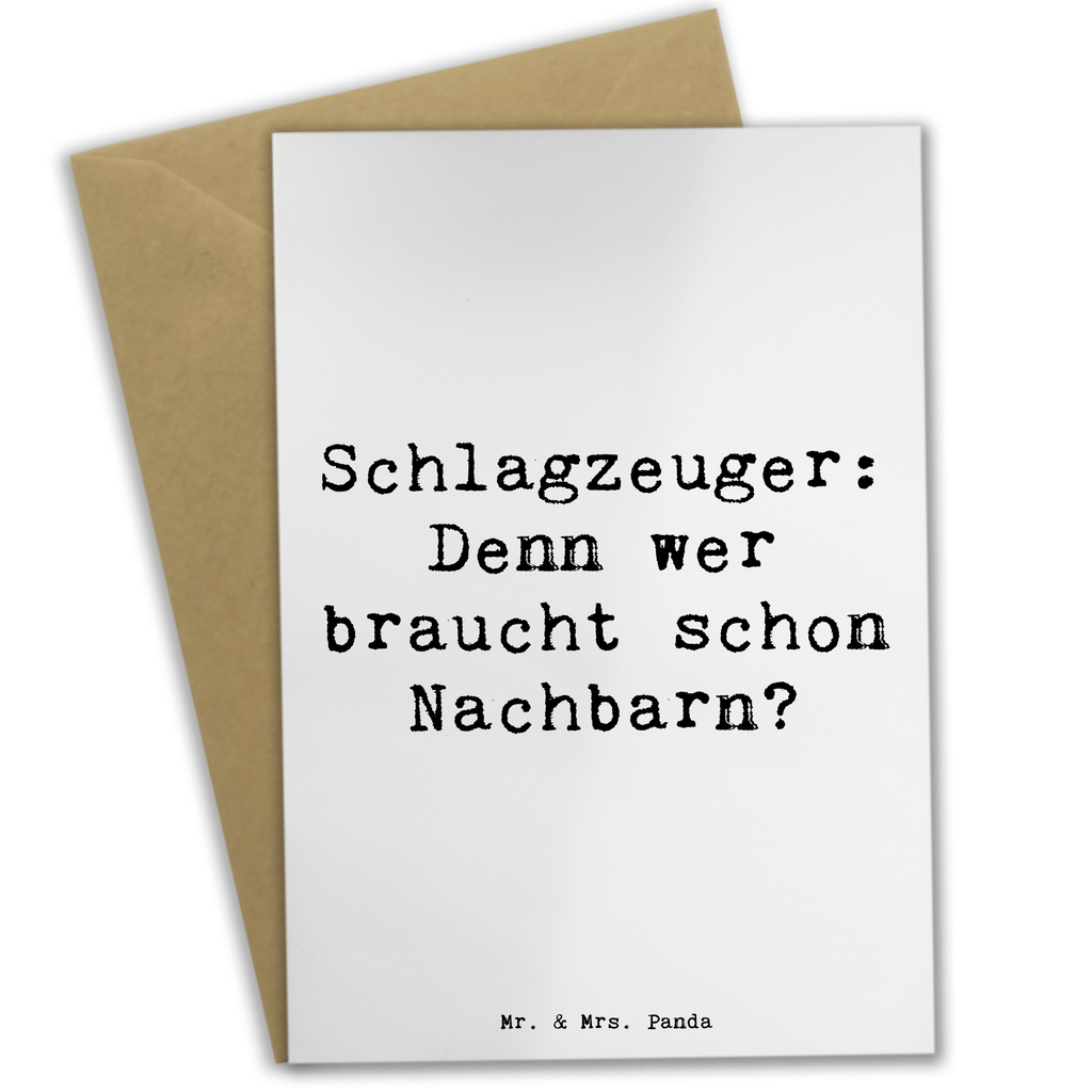 Grußkarte Spruch Schlagzeuger Spruch Grußkarte, Klappkarte, Einladungskarte, Glückwunschkarte, Hochzeitskarte, Geburtstagskarte, Karte, Ansichtskarten, Instrumente, Geschenke Musiker, Musikliebhaber