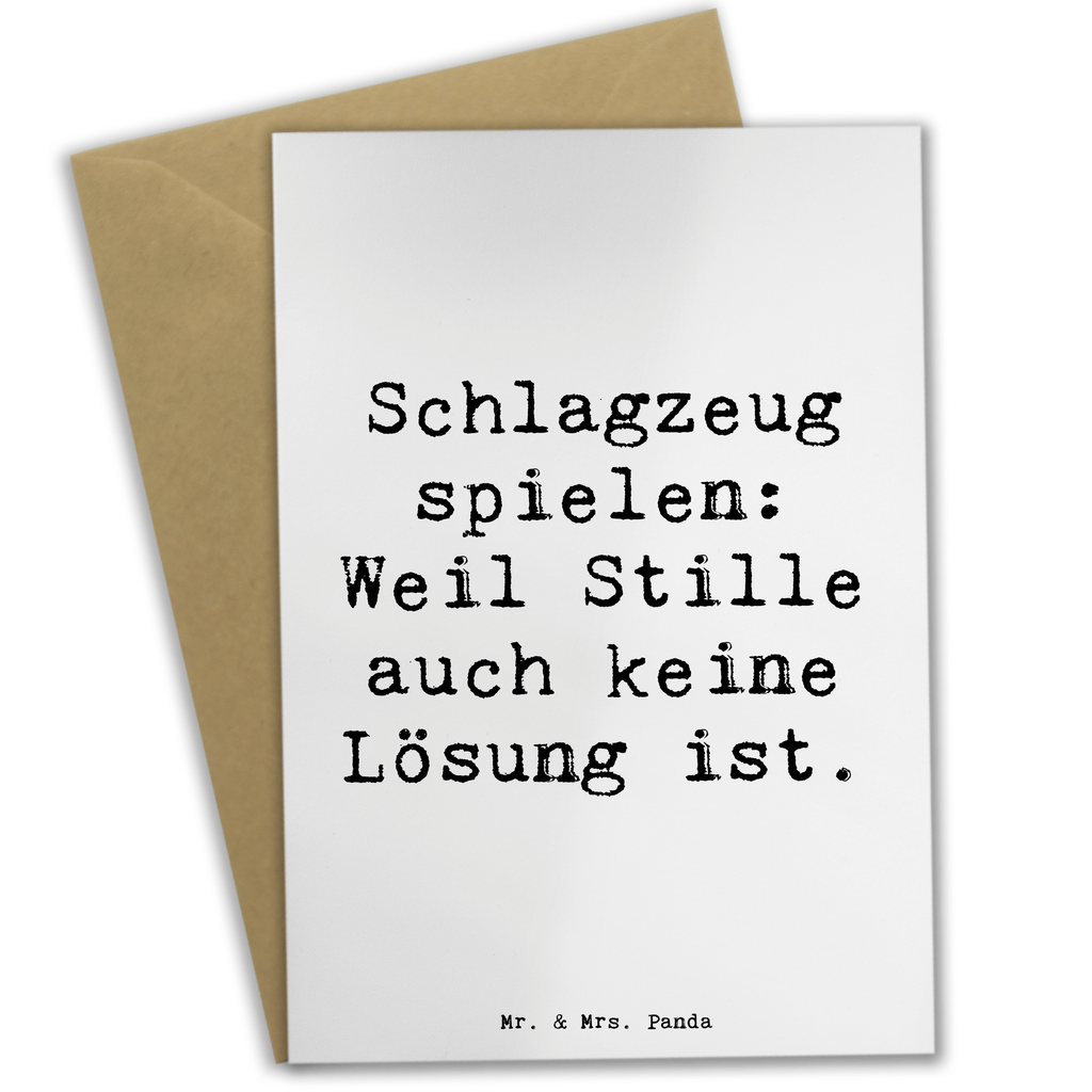 Grußkarte Spruch Schlagzeug Magie Grußkarte, Klappkarte, Einladungskarte, Glückwunschkarte, Hochzeitskarte, Geburtstagskarte, Karte, Ansichtskarten, Instrumente, Geschenke Musiker, Musikliebhaber