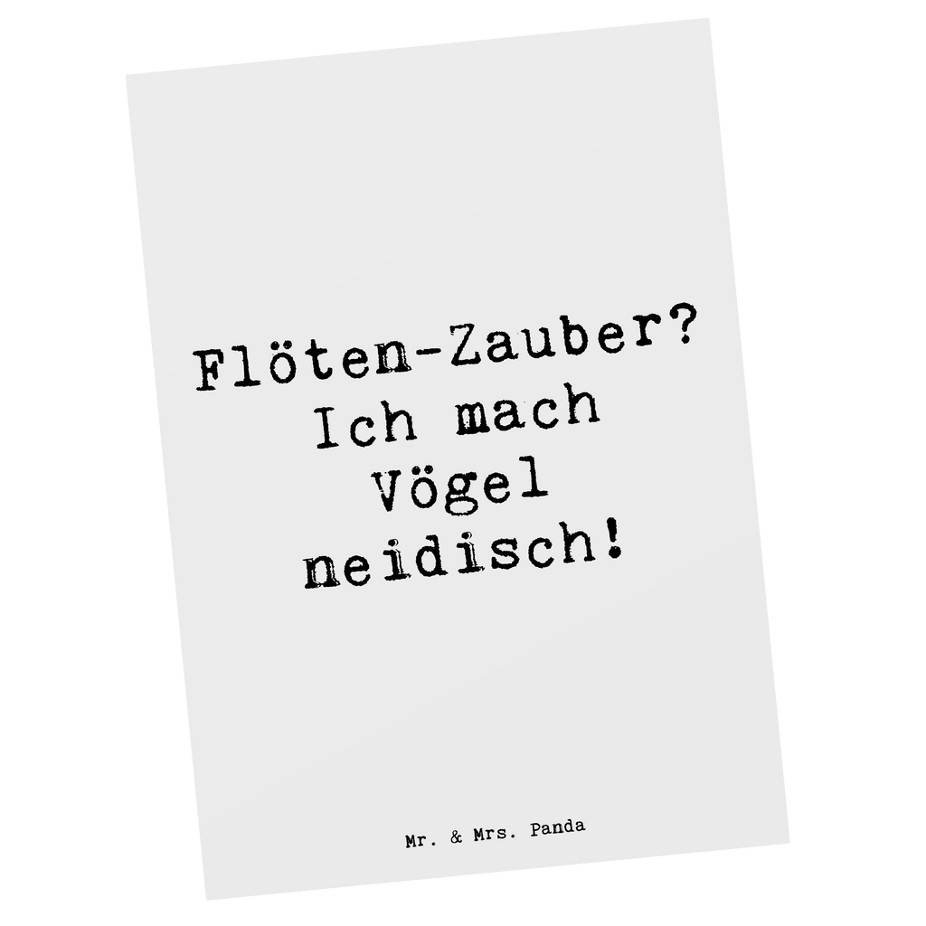 Postkarte Spruch Flöte Zauber Postkarte, Karte, Geschenkkarte, Grußkarte, Einladung, Ansichtskarte, Geburtstagskarte, Einladungskarte, Dankeskarte, Ansichtskarten, Einladung Geburtstag, Einladungskarten Geburtstag, Instrumente, Geschenke Musiker, Musikliebhaber