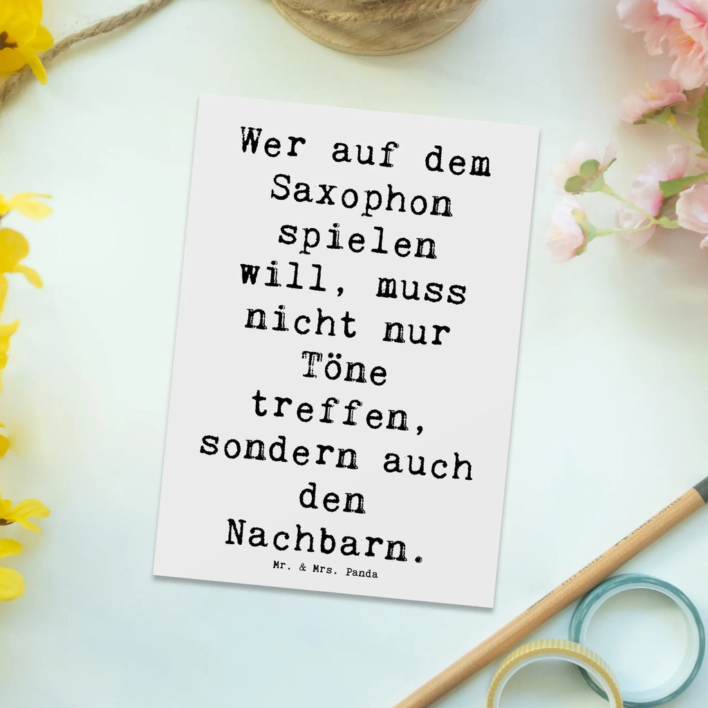 Postkarte Spruch Saxophon Spieler Postkarte, Karte, Geschenkkarte, Grußkarte, Einladung, Ansichtskarte, Geburtstagskarte, Einladungskarte, Dankeskarte, Ansichtskarten, Einladung Geburtstag, Einladungskarten Geburtstag, Instrumente, Geschenke Musiker, Musikliebhaber