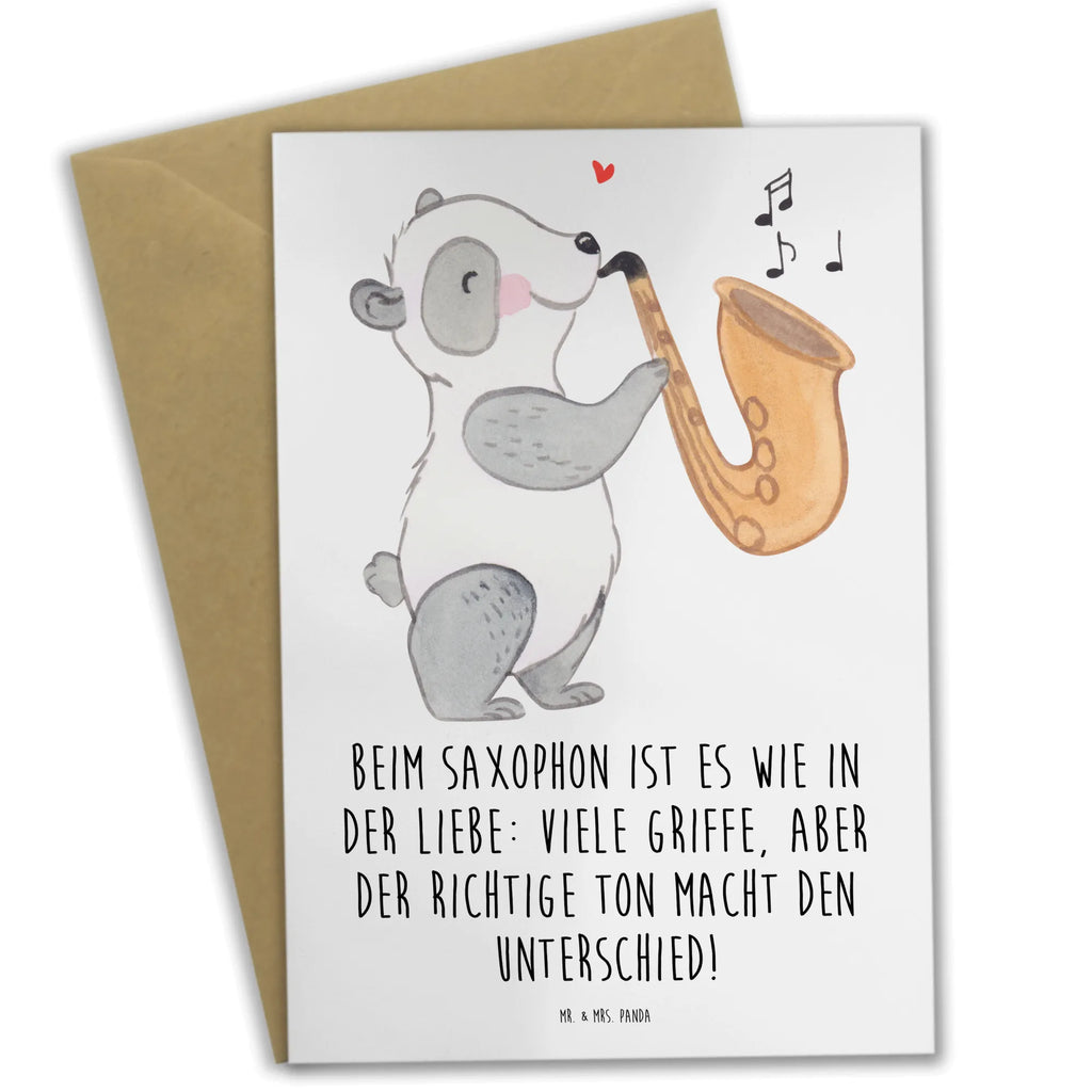 Grußkarte Saxophon Liebe Grußkarte, Klappkarte, Einladungskarte, Glückwunschkarte, Hochzeitskarte, Geburtstagskarte, Karte, Ansichtskarten, Instrumente, Geschenke Musiker, Musikliebhaber