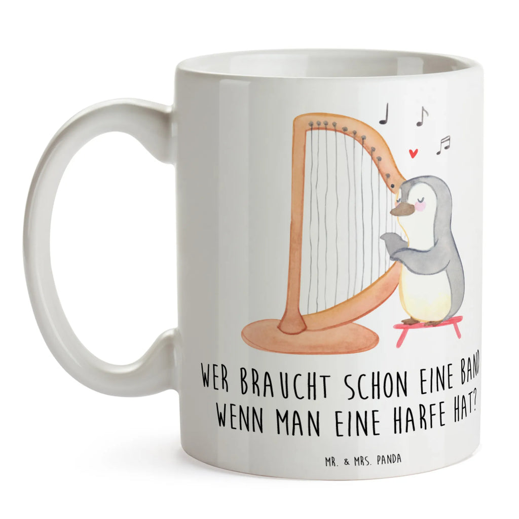 Tasse Wer braucht schon eine Band, wenn man eine Harfe hat? Tasse, Kaffeetasse, Teetasse, Becher, Kaffeebecher, Teebecher, Keramiktasse, Porzellantasse, Büro Tasse, Geschenk Tasse, Tasse Sprüche, Tasse Motive, Kaffeetassen, Tasse bedrucken, Designer Tasse, Cappuccino Tassen, Schöne Teetassen, Instrumente, Geschenke Musiker, Musikliebhaber