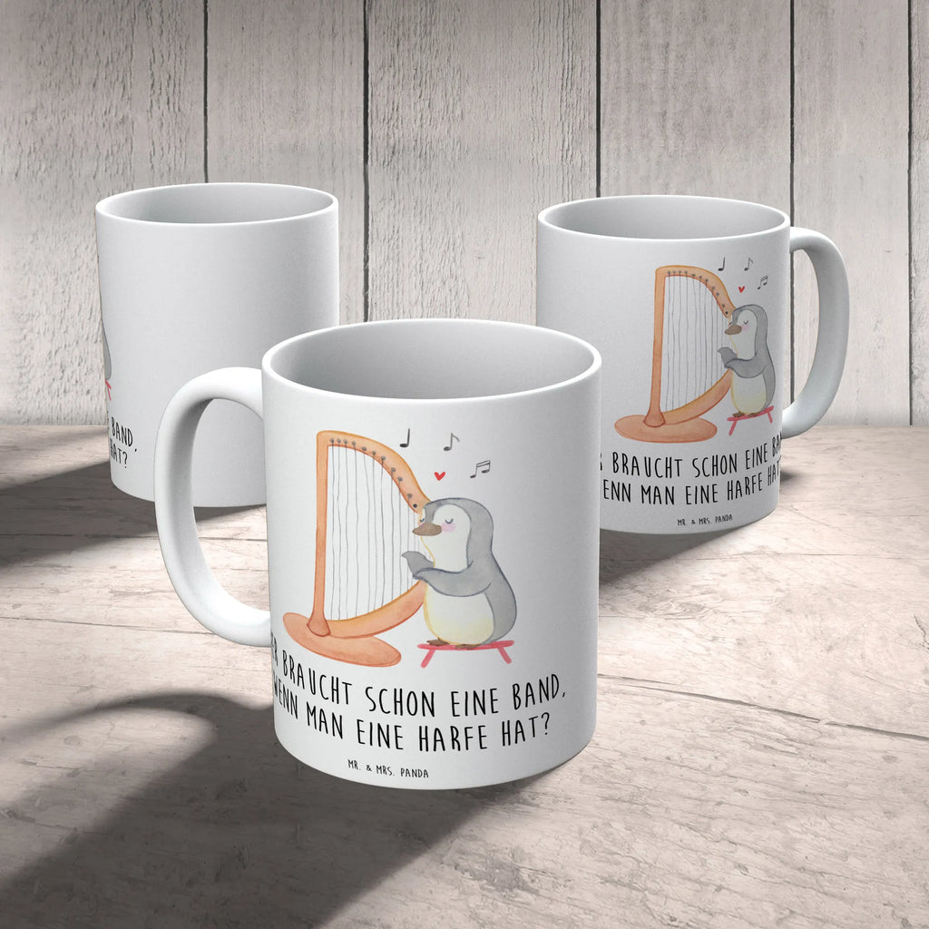 Tasse Wer braucht schon eine Band, wenn man eine Harfe hat? Tasse, Kaffeetasse, Teetasse, Becher, Kaffeebecher, Teebecher, Keramiktasse, Porzellantasse, Büro Tasse, Geschenk Tasse, Tasse Sprüche, Tasse Motive, Kaffeetassen, Tasse bedrucken, Designer Tasse, Cappuccino Tassen, Schöne Teetassen, Instrumente, Geschenke Musiker, Musikliebhaber