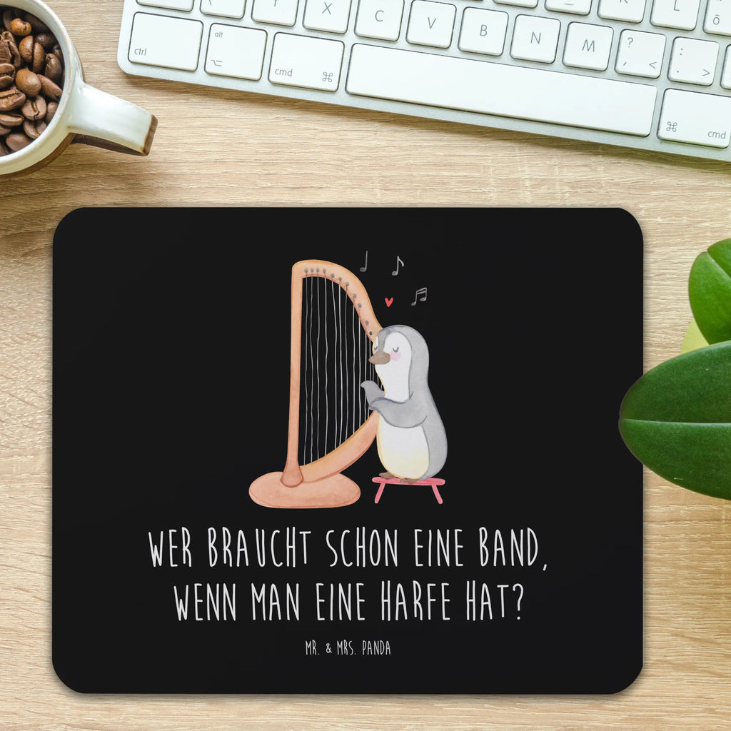 Mauspad Wer braucht schon eine Band, wenn man eine Harfe hat? Mousepad, Computer zubehör, Büroausstattung, PC Zubehör, Arbeitszimmer, Mauspad, Einzigartiges Mauspad, Designer Mauspad, Mausunterlage, Mauspad Büro, Instrumente, Geschenke Musiker, Musikliebhaber