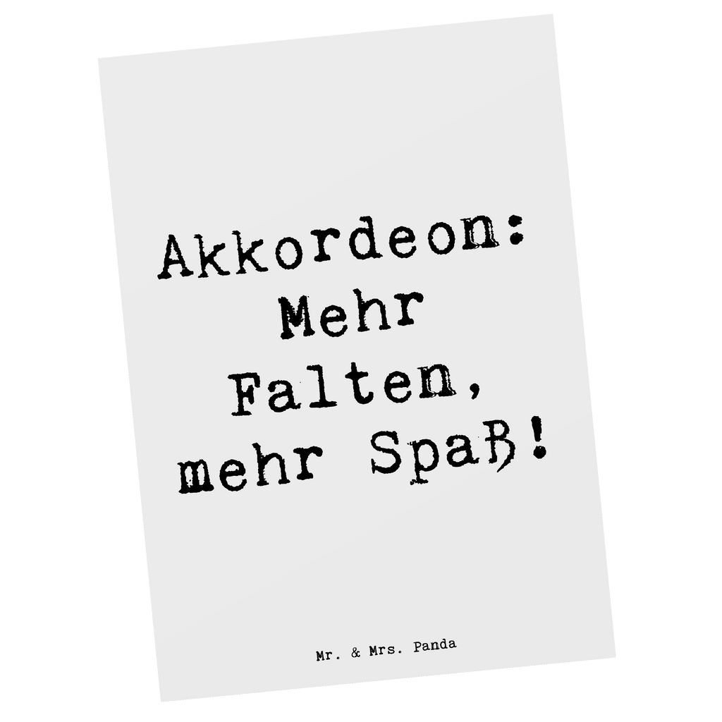 Postkarte Akkordeon: Mehr Falten, mehr Spaß! Postkarte, Karte, Geschenkkarte, Grußkarte, Einladung, Ansichtskarte, Geburtstagskarte, Einladungskarte, Dankeskarte, Ansichtskarten, Einladung Geburtstag, Einladungskarten Geburtstag, Instrumente, Geschenke Musiker, Musikliebhaber