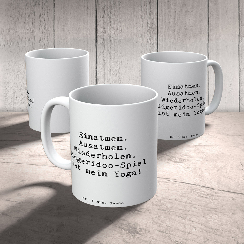 Tasse Spruch Didgeridoo Yoga Tasse, Kaffeetasse, Teetasse, Becher, Kaffeebecher, Teebecher, Keramiktasse, Porzellantasse, Büro Tasse, Geschenk Tasse, Tasse Sprüche, Tasse Motive, Kaffeetassen, Tasse bedrucken, Designer Tasse, Cappuccino Tassen, Schöne Teetassen, Instrumente, Geschenke Musiker, Musikliebhaber