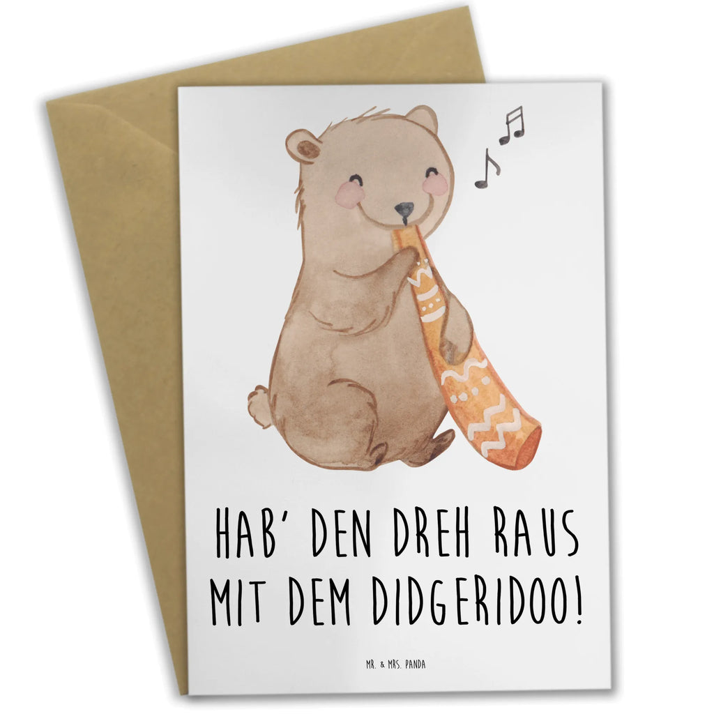 Grußkarte Didgeridoo Dreh Grußkarte, Klappkarte, Einladungskarte, Glückwunschkarte, Hochzeitskarte, Geburtstagskarte, Karte, Ansichtskarten, Instrumente, Geschenke Musiker, Musikliebhaber