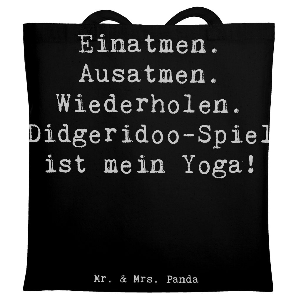 Tragetasche Einatmen. Ausatmen. Wiederholen. Didgeridoo-Spiel ist mein Yoga! Beuteltasche, Beutel, Einkaufstasche, Jutebeutel, Stoffbeutel, Tasche, Shopper, Umhängetasche, Strandtasche, Schultertasche, Stofftasche, Tragetasche, Badetasche, Jutetasche, Einkaufstüte, Laptoptasche, Instrumente, Geschenke Musiker, Musikliebhaber