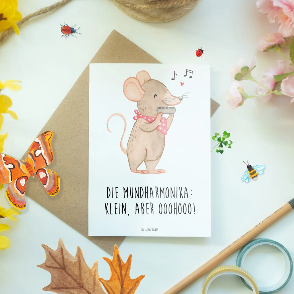 Grußkarte Mundharmonika Ohooo Grußkarte, Klappkarte, Einladungskarte, Glückwunschkarte, Hochzeitskarte, Geburtstagskarte, Karte, Ansichtskarten, Instrumente, Geschenke Musiker, Musikliebhaber