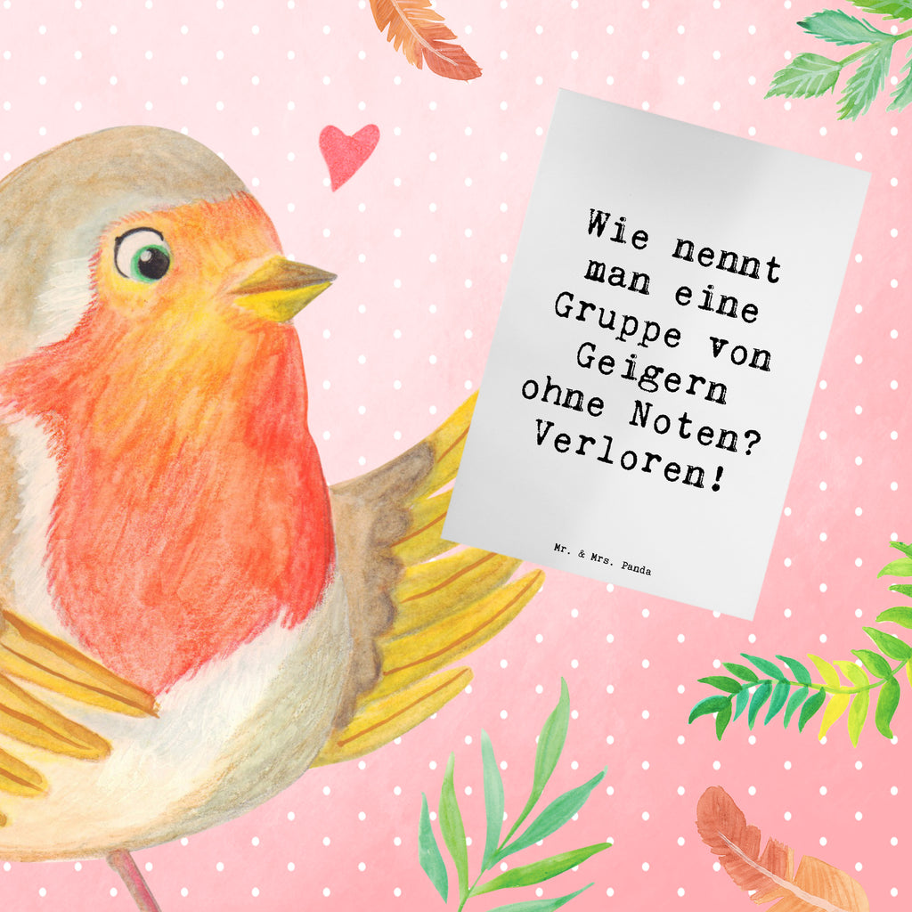 Grußkarte Spruch Verlorene Geiger Grußkarte, Klappkarte, Einladungskarte, Glückwunschkarte, Hochzeitskarte, Geburtstagskarte, Karte, Ansichtskarten, Instrumente, Geschenke Musiker, Musikliebhaber