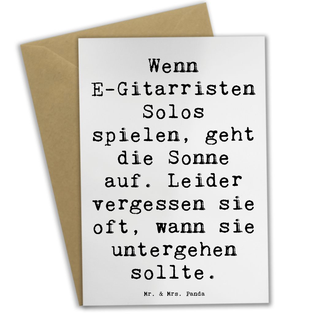 Grußkarte Spruch E-Gitarre Solos Grußkarte, Klappkarte, Einladungskarte, Glückwunschkarte, Hochzeitskarte, Geburtstagskarte, Karte, Ansichtskarten, Instrumente, Geschenke Musiker, Musikliebhaber