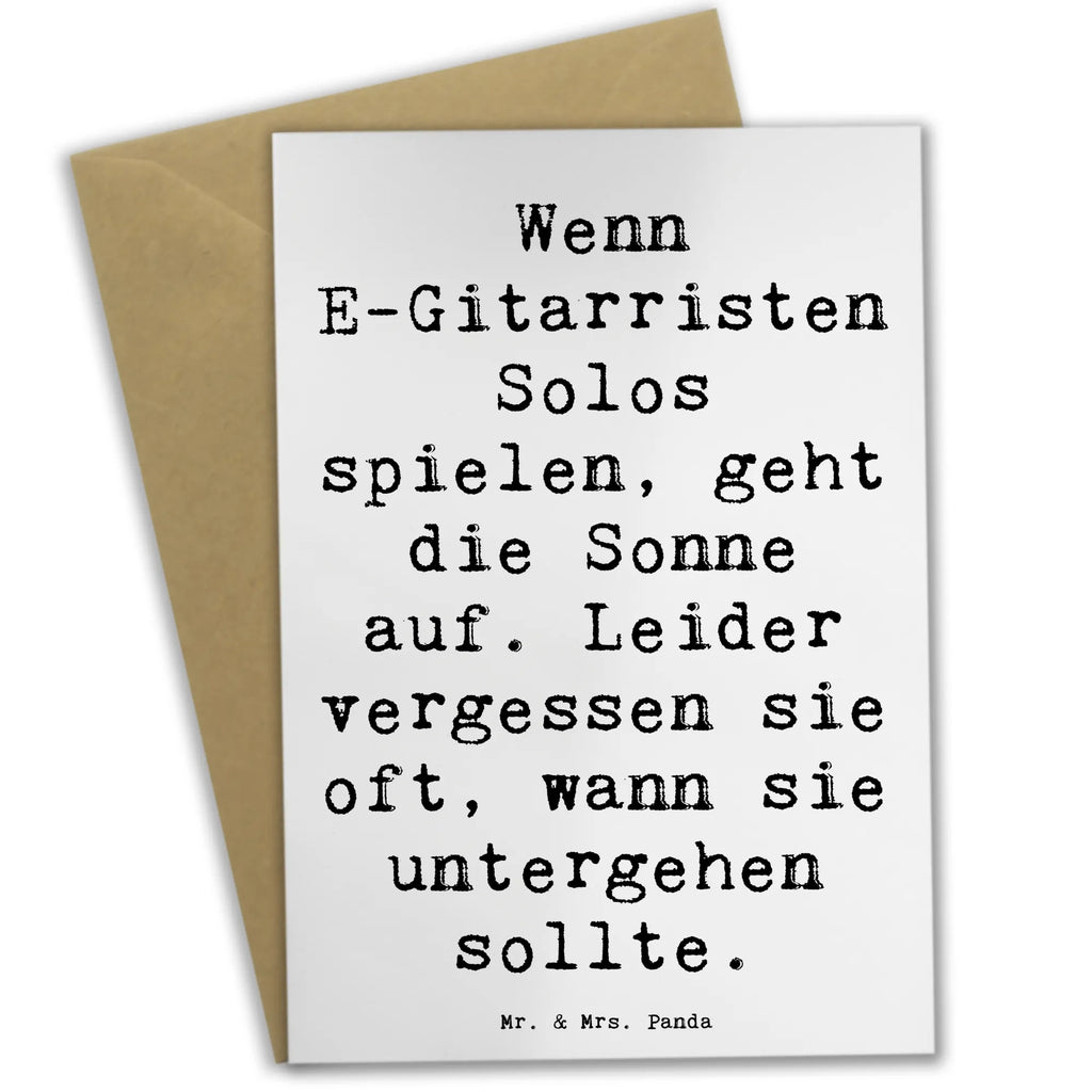 Grußkarte Spruch E-Gitarre Solos Grußkarte, Klappkarte, Einladungskarte, Glückwunschkarte, Hochzeitskarte, Geburtstagskarte, Karte, Ansichtskarten, Instrumente, Geschenke Musiker, Musikliebhaber