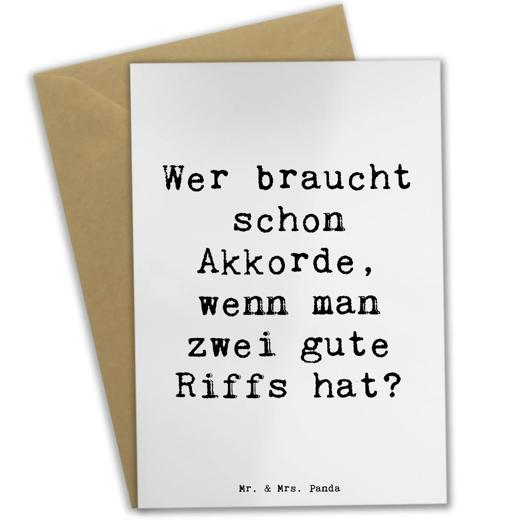 Grußkarte Spruch E-Gitarre Zwei Riffs Grußkarte, Klappkarte, Einladungskarte, Glückwunschkarte, Hochzeitskarte, Geburtstagskarte, Karte, Ansichtskarten, Instrumente, Geschenke Musiker, Musikliebhaber