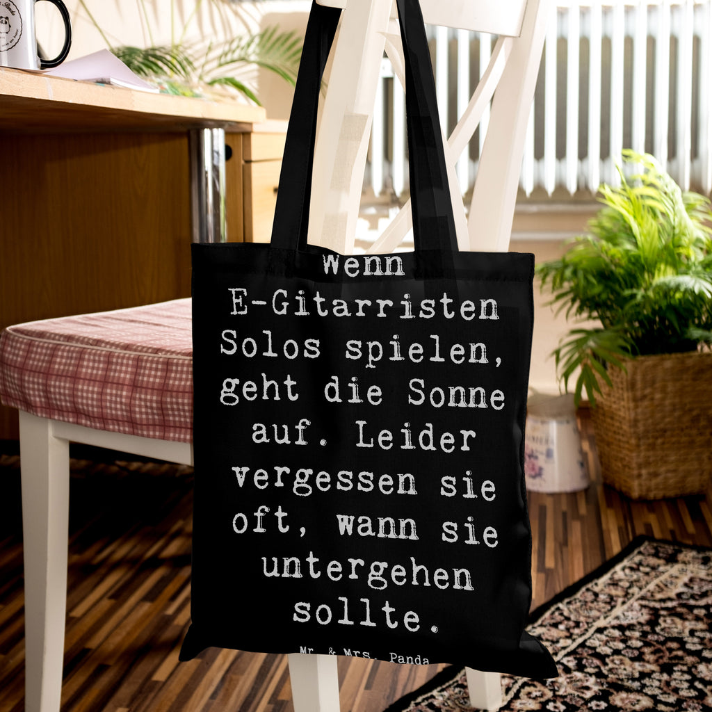 Tragetasche Spruch E-Gitarre Solos Beuteltasche, Beutel, Einkaufstasche, Jutebeutel, Stoffbeutel, Tasche, Shopper, Umhängetasche, Strandtasche, Schultertasche, Stofftasche, Tragetasche, Badetasche, Jutetasche, Einkaufstüte, Laptoptasche, Instrumente, Geschenke Musiker, Musikliebhaber