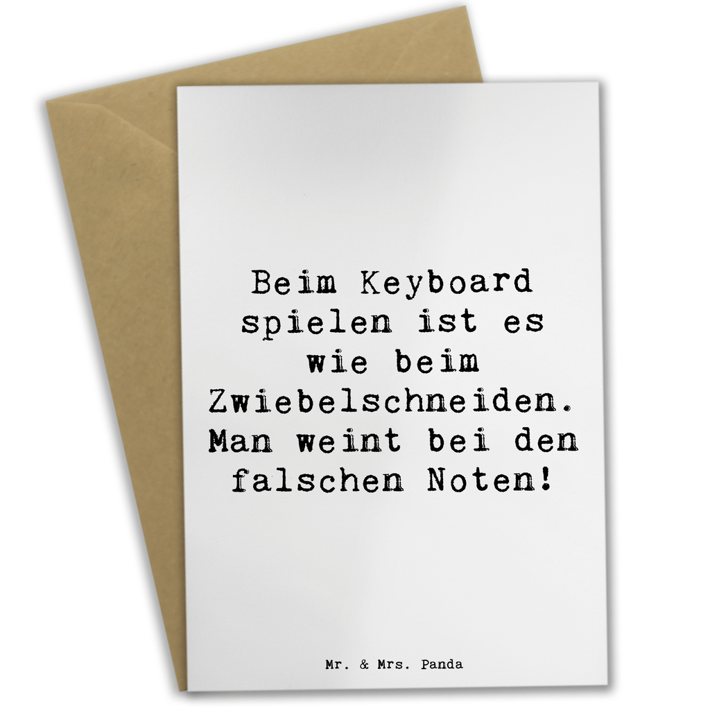 Grußkarte Spruch Keyboard Tränen Grußkarte, Klappkarte, Einladungskarte, Glückwunschkarte, Hochzeitskarte, Geburtstagskarte, Karte, Ansichtskarten, Instrumente, Geschenke Musiker, Musikliebhaber