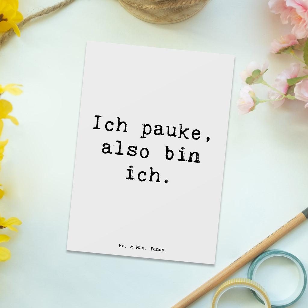 Postkarte Spruch Pauken Motivation Postkarte, Karte, Geschenkkarte, Grußkarte, Einladung, Ansichtskarte, Geburtstagskarte, Einladungskarte, Dankeskarte, Ansichtskarten, Einladung Geburtstag, Einladungskarten Geburtstag, Instrumente, Geschenke Musiker, Musikliebhaber