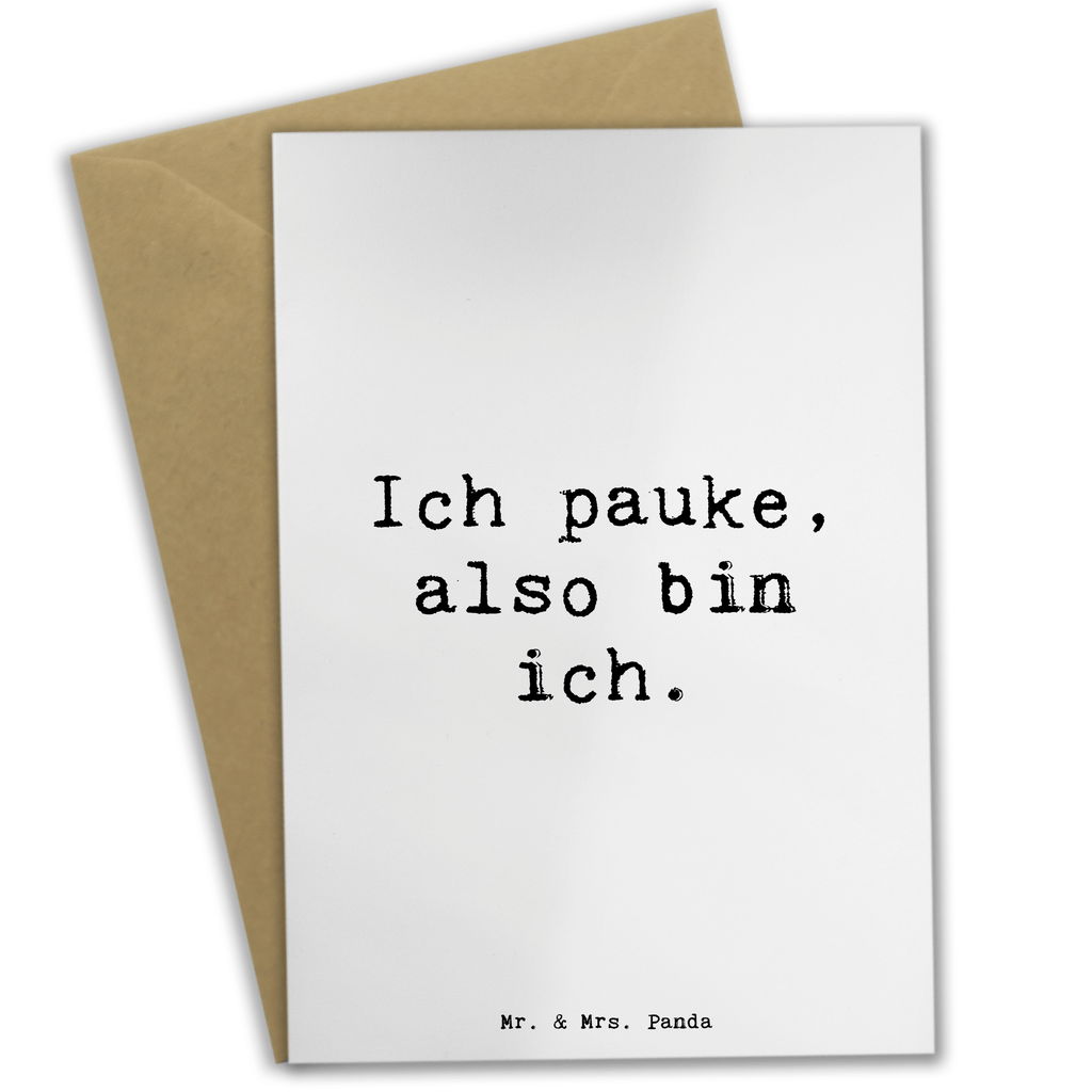 Grußkarte Spruch Pauken Motivation Grußkarte, Klappkarte, Einladungskarte, Glückwunschkarte, Hochzeitskarte, Geburtstagskarte, Karte, Ansichtskarten, Instrumente, Geschenke Musiker, Musikliebhaber