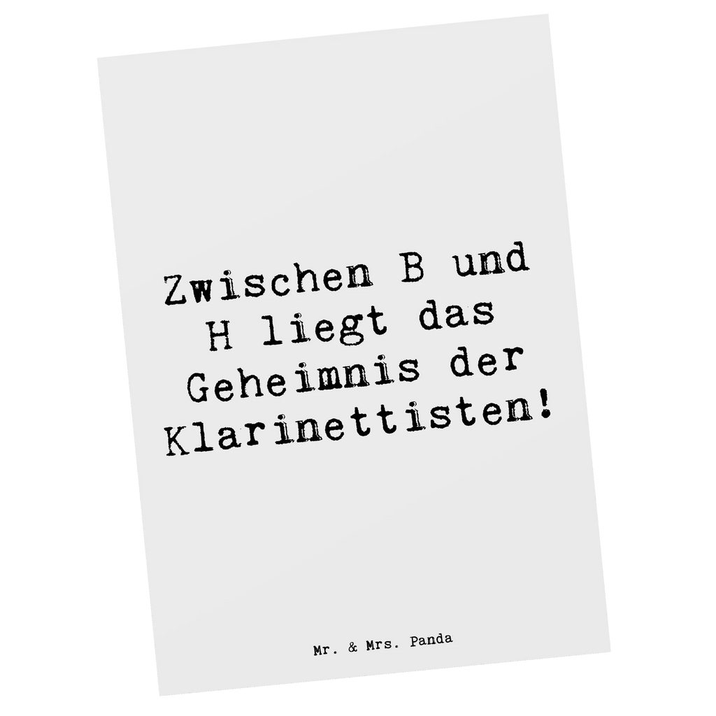 Postkarte Spruch Klarinette Geheimnis Postkarte, Karte, Geschenkkarte, Grußkarte, Einladung, Ansichtskarte, Geburtstagskarte, Einladungskarte, Dankeskarte, Ansichtskarten, Einladung Geburtstag, Einladungskarten Geburtstag, Instrumente, Geschenke Musiker, Musikliebhaber