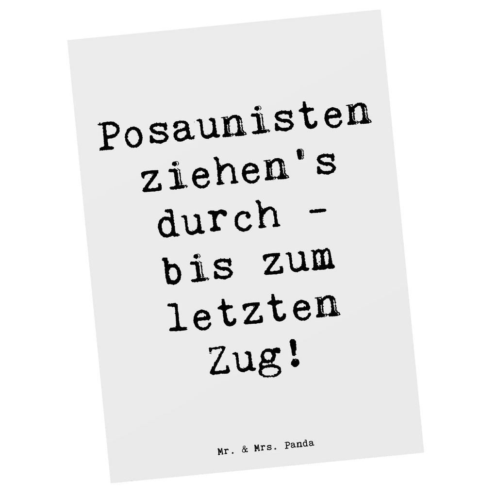 Postkarte Spruch Trombone Durchzieher Postkarte, Karte, Geschenkkarte, Grußkarte, Einladung, Ansichtskarte, Geburtstagskarte, Einladungskarte, Dankeskarte, Ansichtskarten, Einladung Geburtstag, Einladungskarten Geburtstag, Instrumente, Geschenke Musiker, Musikliebhaber