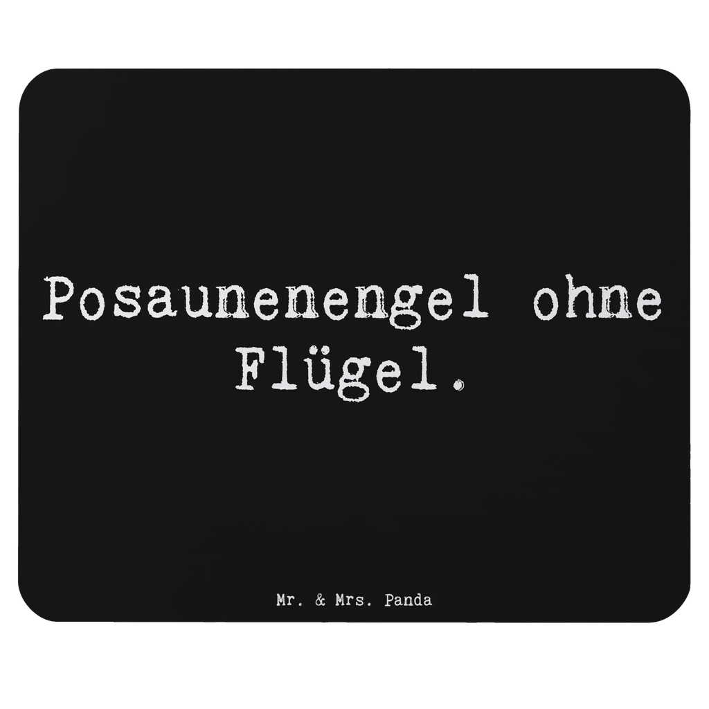 Mauspad Spruch Engel Posaune