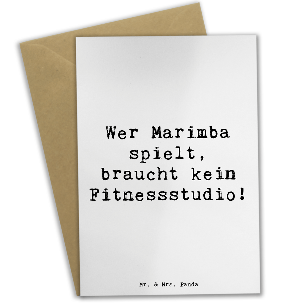 Grußkarte Spruch Marimba Fitness Grußkarte, Klappkarte, Einladungskarte, Glückwunschkarte, Hochzeitskarte, Geburtstagskarte, Karte, Ansichtskarten, Instrumente, Geschenke Musiker, Musikliebhaber