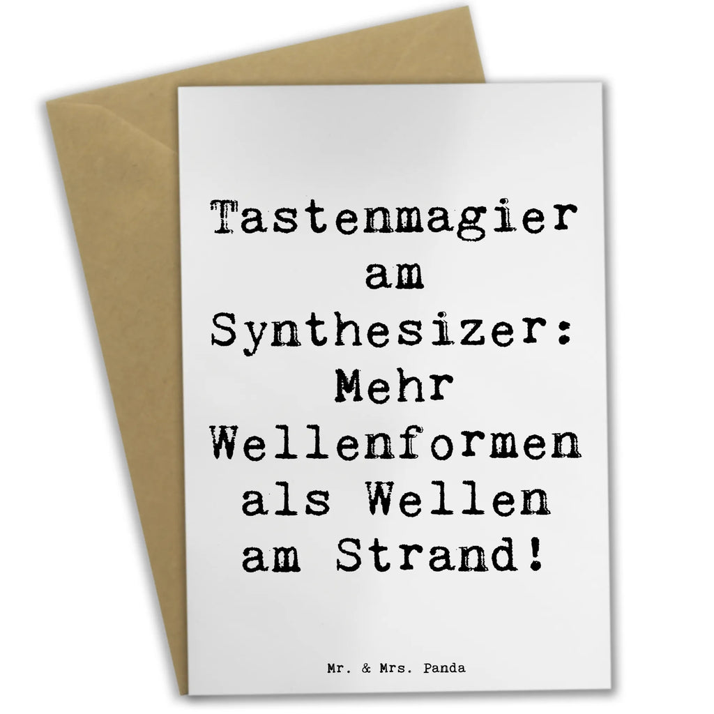 Grußkarte Spruch Synthesizer Magie Grußkarte, Klappkarte, Einladungskarte, Glückwunschkarte, Hochzeitskarte, Geburtstagskarte, Karte, Ansichtskarten, Instrumente, Geschenke Musiker, Musikliebhaber