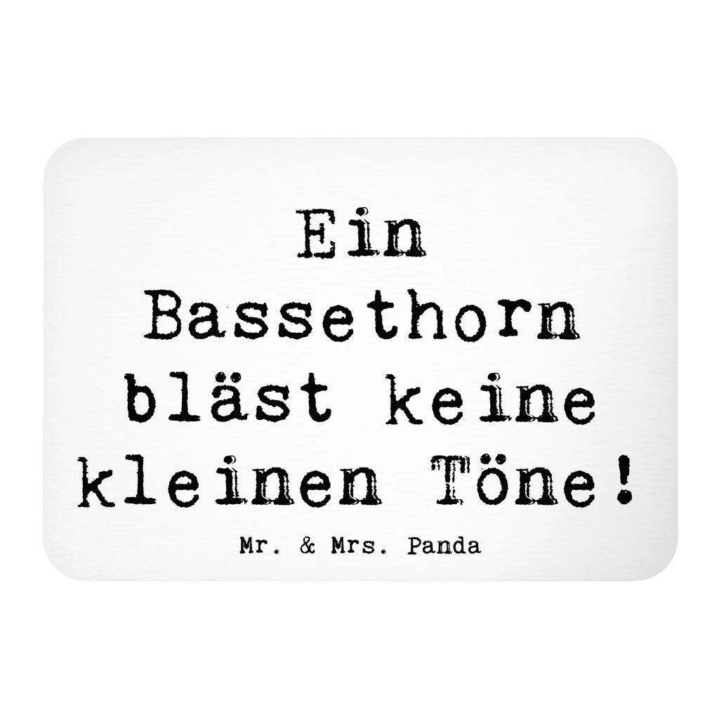 Magnet Spruch Ein Bassethorn bläst keine kleinen Töne! Kühlschrankmagnet, Pinnwandmagnet, Souvenir Magnet, Motivmagnete, Dekomagnet, Whiteboard Magnet, Notiz Magnet, Kühlschrank Dekoration, Instrumente, Geschenke Musiker, Musikliebhaber