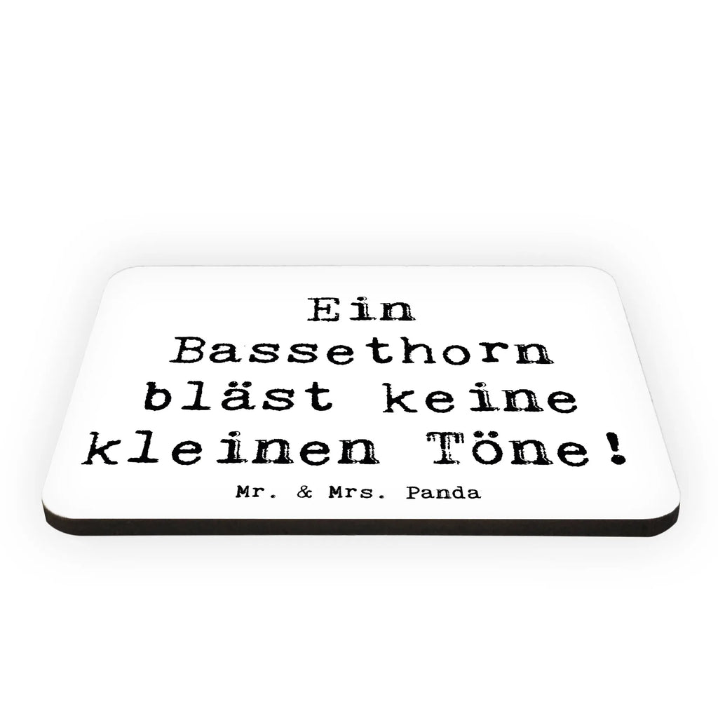 Magnet Spruch Ein Bassethorn bläst keine kleinen Töne! Kühlschrankmagnet, Pinnwandmagnet, Souvenir Magnet, Motivmagnete, Dekomagnet, Whiteboard Magnet, Notiz Magnet, Kühlschrank Dekoration, Instrumente, Geschenke Musiker, Musikliebhaber