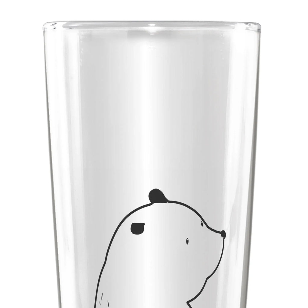 Bierglas Bär Schulterblick Bierglas, Bier Glas, Bierkrug, Bier Krug, Vatertag, Bär, Teddy, Teddybär, Selbstachtung, Weltansicht, Motivation, Bären, Bärenliebe, Weisheit