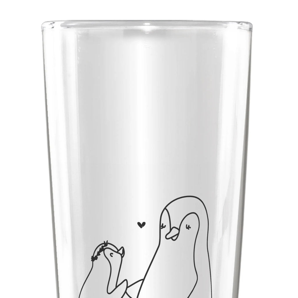 Bierglas Pinguin mit Kind Bierglas, Bier Glas, Bierkrug, Bier Krug, Vatertag, Familie, Muttertag, Bruder, Schwester, Mama, Papa, Oma, Opa, Geschenk, Mami, Mutti, Mutter, Geburststag