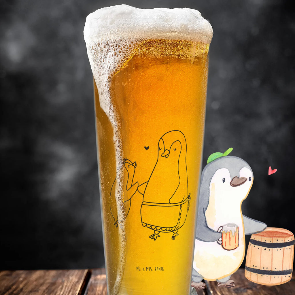 Bierglas Pinguin mit Kind Bierglas, Bier Glas, Bierkrug, Bier Krug, Vatertag, Familie, Muttertag, Bruder, Schwester, Mama, Papa, Oma, Opa, Geschenk, Mami, Mutti, Mutter, Geburststag