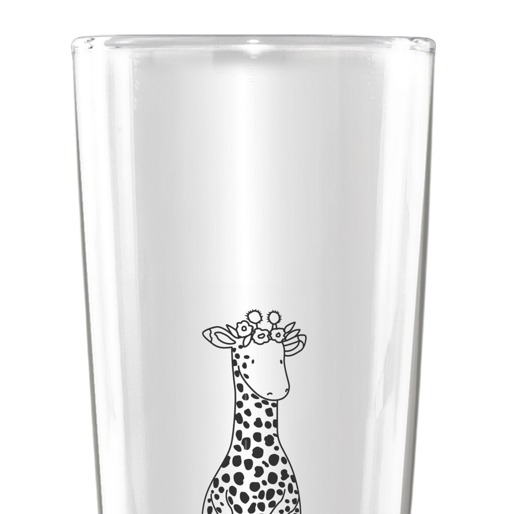 Personalisiertes Bierglas Giraffe Blumenkranz Personalisiertes Bierglas, Personalisiertes Bier Glas, Personalisierter Bierkrug, Personalisierters Bier Krug, Bierglas mit Namen, Bierkrug mit Namen, Vatertag, Afrika, Wildtiere, Giraffe, Blumenkranz, Abenteurer, Selbstliebe, Freundin