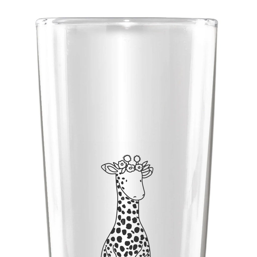 Personalisiertes Bierglas Giraffe Blumenkranz Personalisiertes Bierglas, Personalisiertes Bier Glas, Personalisierter Bierkrug, Personalisierters Bier Krug, Bierglas mit Namen, Bierkrug mit Namen, Vatertag, Afrika, Wildtiere, Giraffe, Blumenkranz, Abenteurer, Selbstliebe, Freundin