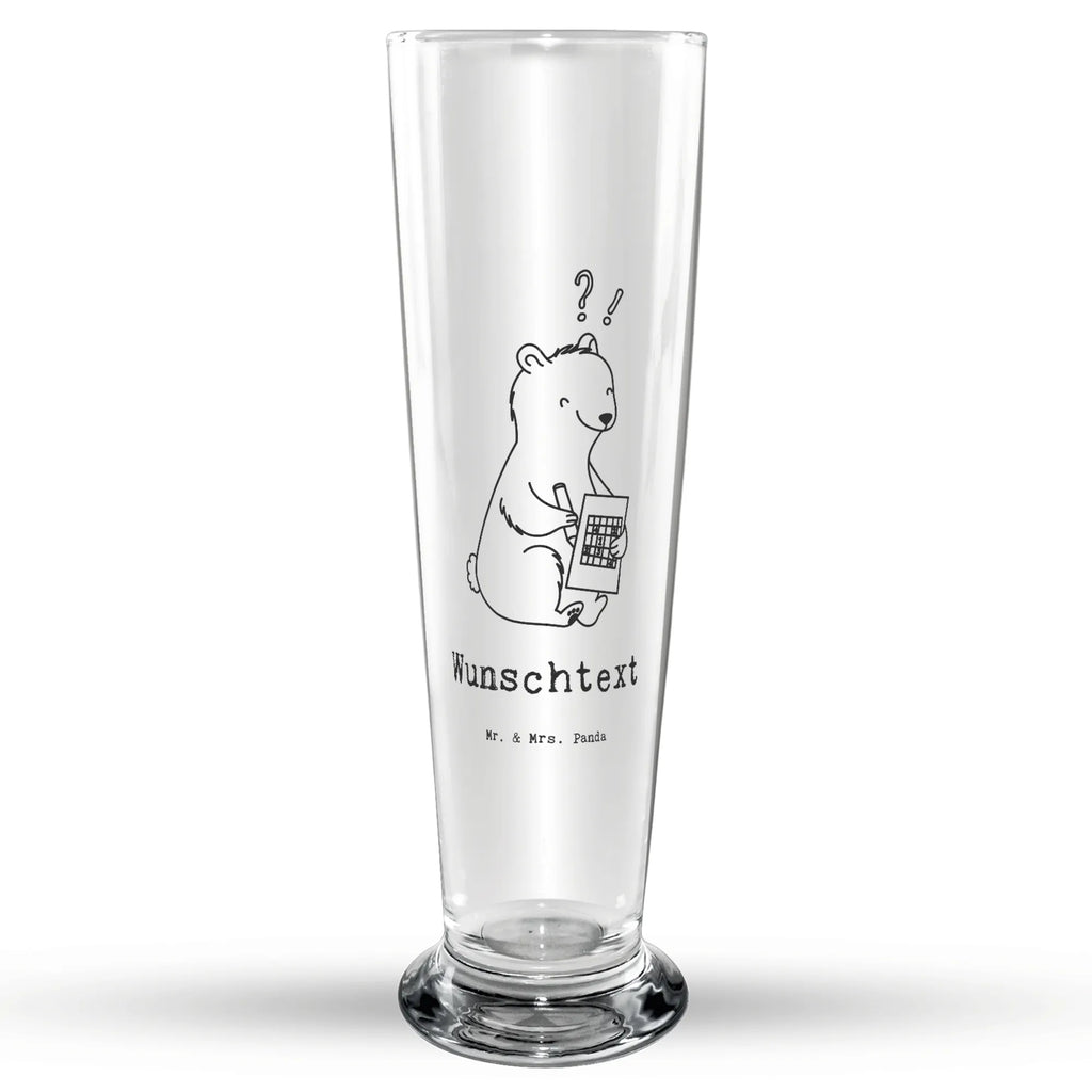 Personalisiertes Bierglas Bär Rätsel lösen Personalisiertes Bierglas, Personalisiertes Bier Glas, Personalisierter Bierkrug, Personalisierters Bier Krug, Bierglas mit Namen, Bierkrug mit Namen, Vatertag, Geschenk, Sport, Sportart, Hobby, Schenken, Danke, Dankeschön, Auszeichnung, Gewinn, Sportler, Rätsel lösen, Kreuzworträtsel lösen, Knobeln, Gedächtnistraining, Gedächtnissport